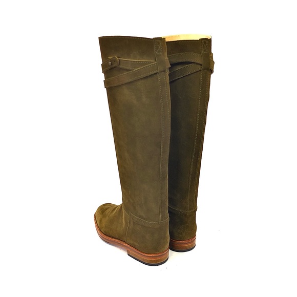 La Botte Gardiane Olive Suede Leather Riding Boot - Picture 11 of 14